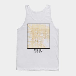 TUCSON ARIZONA CITY STREET MAP ART Tank Top